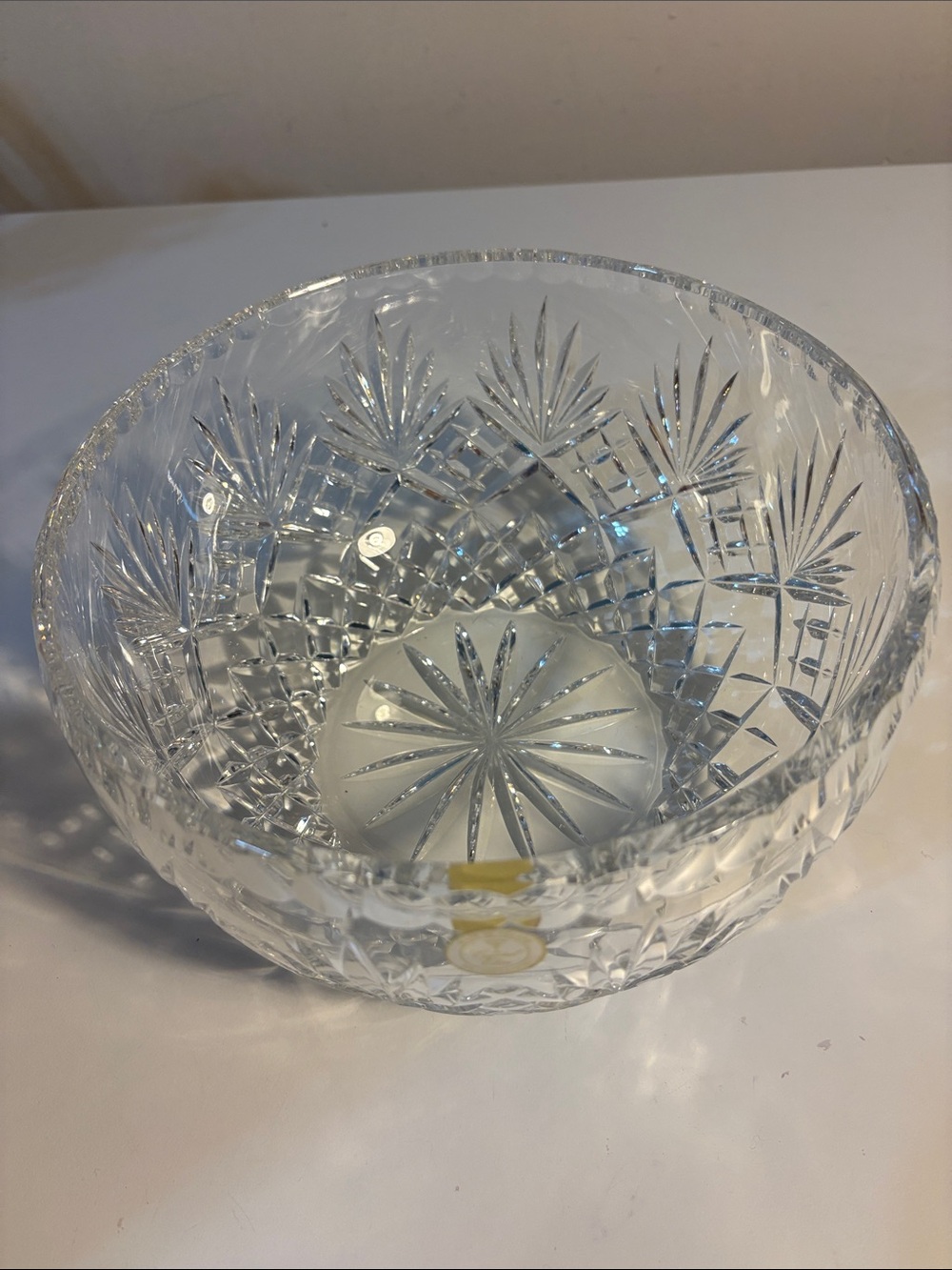 Crystal Cut Glass Decorative Bowl - Clear